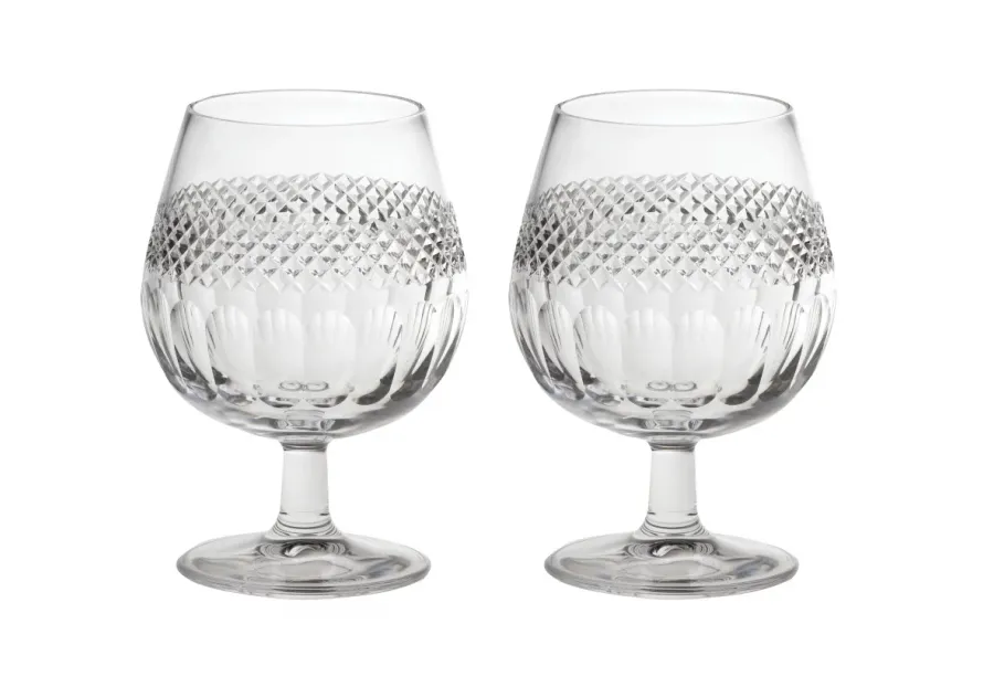 picture 1 Royal Scot Crystal Brandy Glasses Diamonds 2 p.