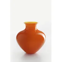 Zdjęcie Pomarańczowy wazon z włoskiego szkła Murano