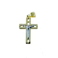 Zdjęcie Klasyczny włoski krzyż z Chrystusem 20x15mm