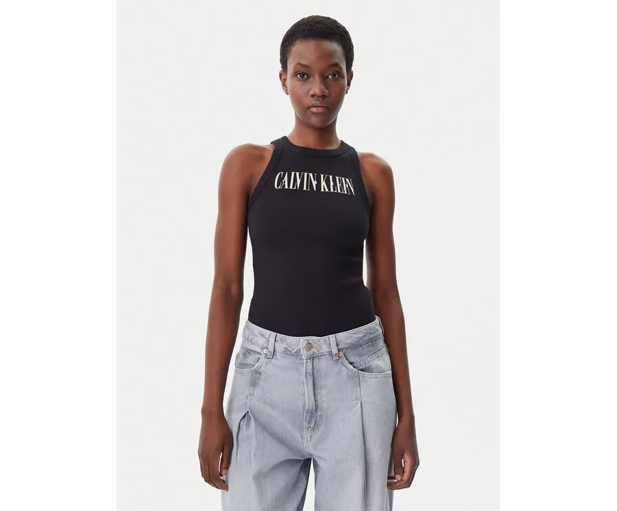 obrazek 1 Calvin Klein Jeans Top Varsity J20J225520 Czarny Slim Fit