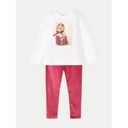 Zdjęcie Mayoral Komplet bluzka i legginsy 4705 Czerwony Regular Fit