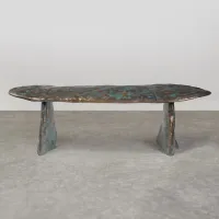 Picture Brass bench for interior and garden decoration