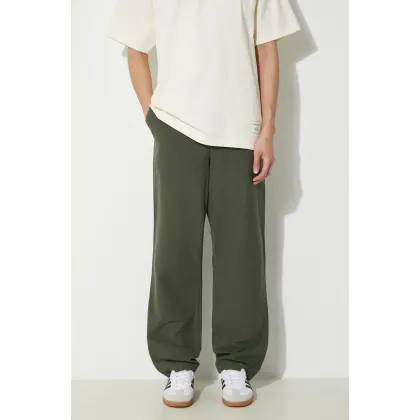 Zdjęcie Norse Projects spodnie z domieszką lnu Ezra Relaxed Cotton Linen kolor zielony proste N25.0402.8022