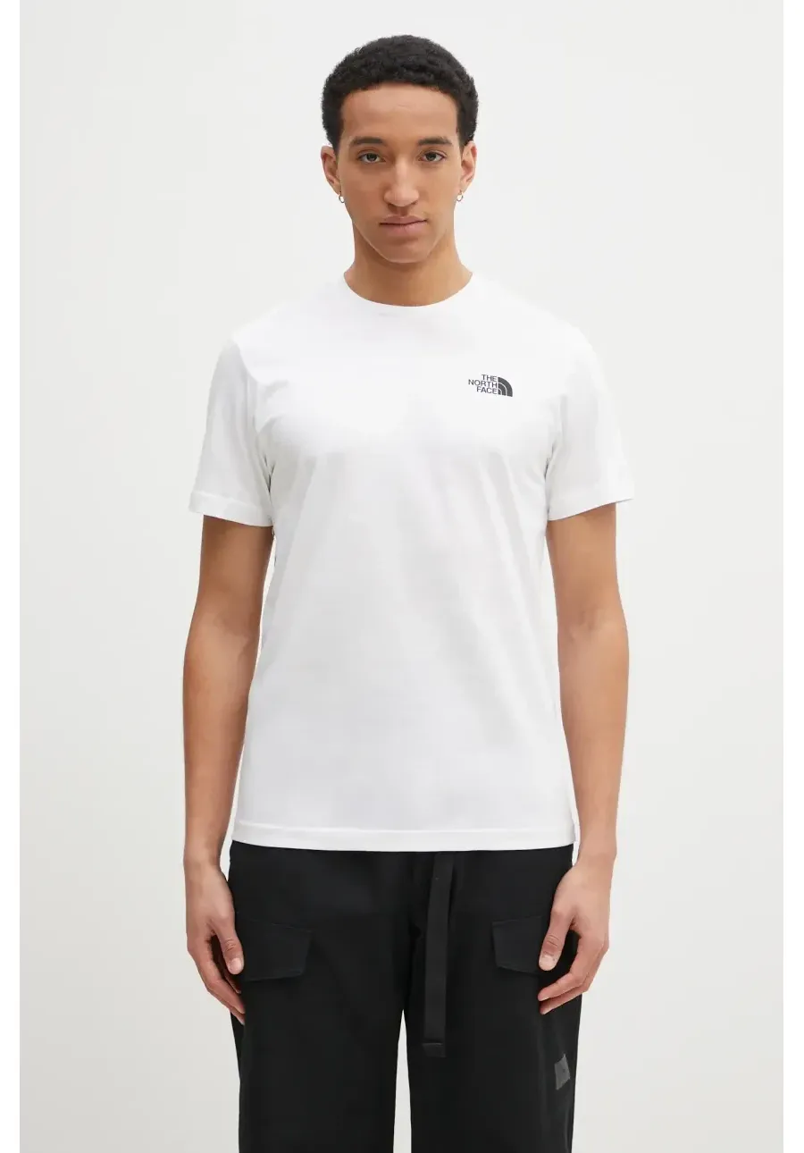 obrazek 1 The North Face t-shirt bawełniany M S/S Redbox Celebration Tee męski kolor biały z nadrukiem NF0A87NVFN41
