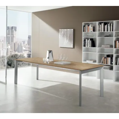 Zdjęcie Prestiżowy stół rozkładany do salonu L. 140+50 P. 80 H. 75 cm – Zamagna Italia