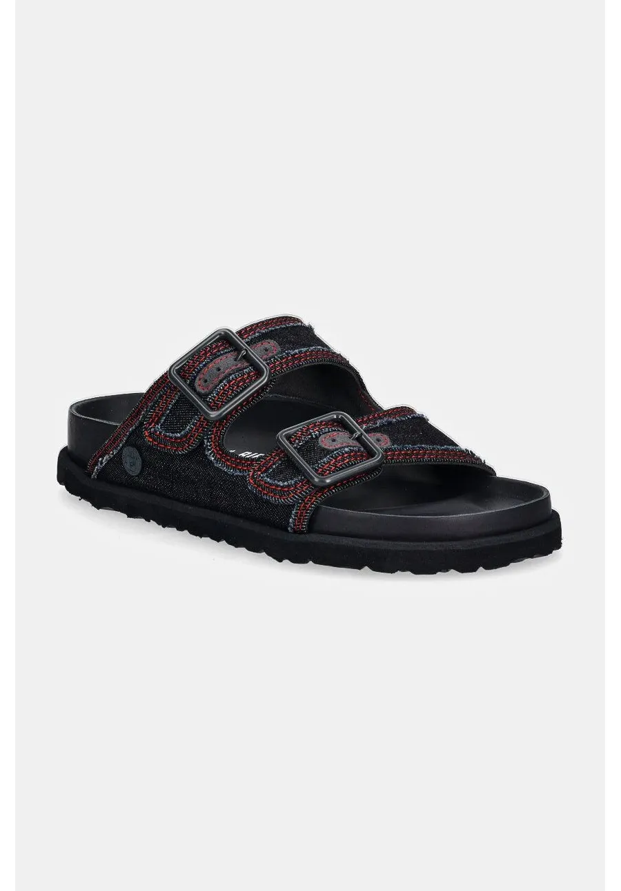 obrazek 1 Birkenstock 1774 klapki Arizona Stone Washed Denim damskie kolor granatowy 1028850