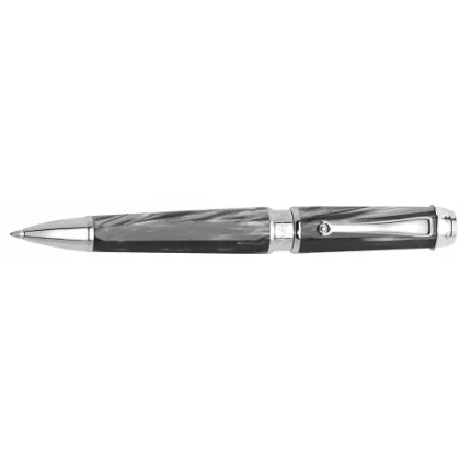 Picture Gray Emblema Pen Silver Celluloid Montegrappa