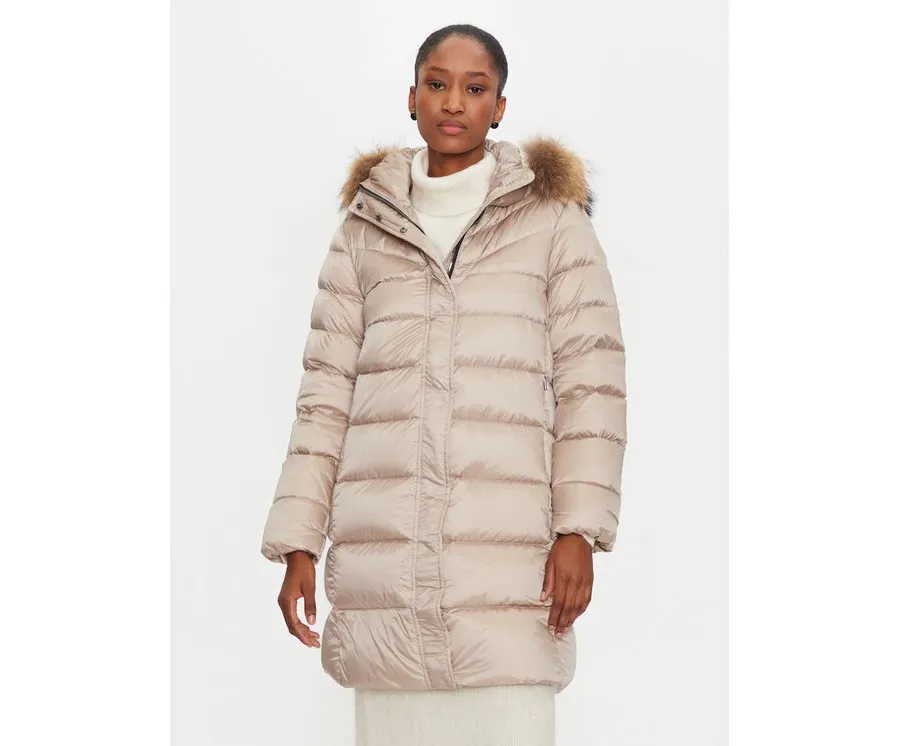 obrazek 1 Hetregó Kurtka puchowa Leonie 8N603M Beżowy Regular Fit
