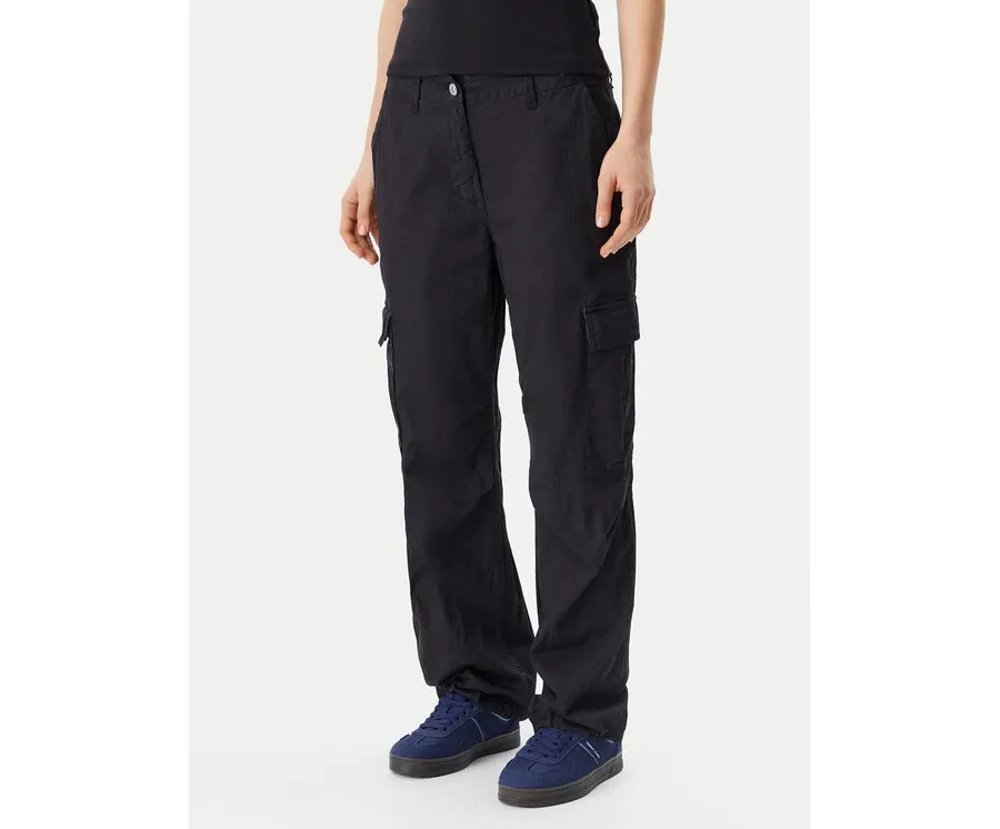 obrazek 1 Tommy Jeans Spodnie materiałowe DW0DW20350 Czarny Relaxed Fit