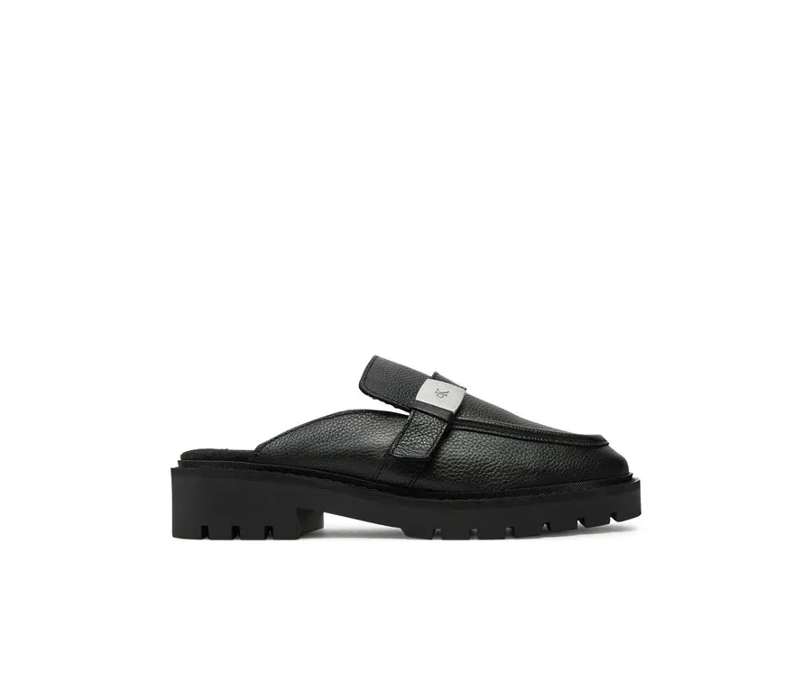 obrazek 1 Calvin Klein Jeans Klapki Flatform Slipon Mg Lth YW0YW01655 Czarny