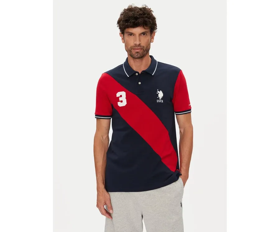 obrazek 1 U.S. Polo Assn. Polo MUP3996 Granatowy Regular Fit