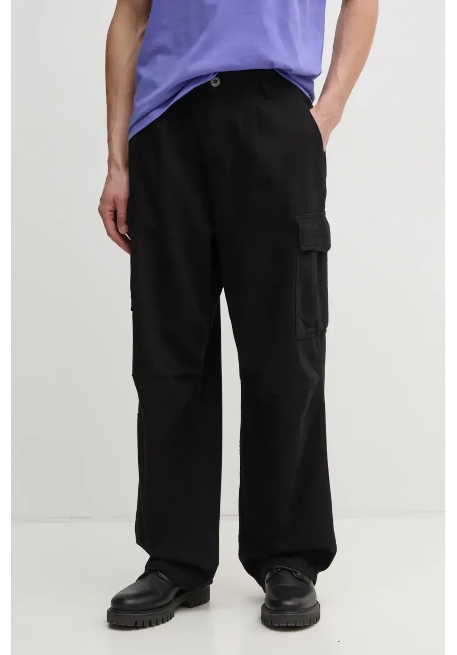obrazek 1 Alpha Industries spodnie bawełniane Aircraft kolor czarny w fasonie cargo 146200