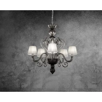 Zdjęcie Luksusowy włoski żyrandol ze szkła murano - wykonany ręcznie