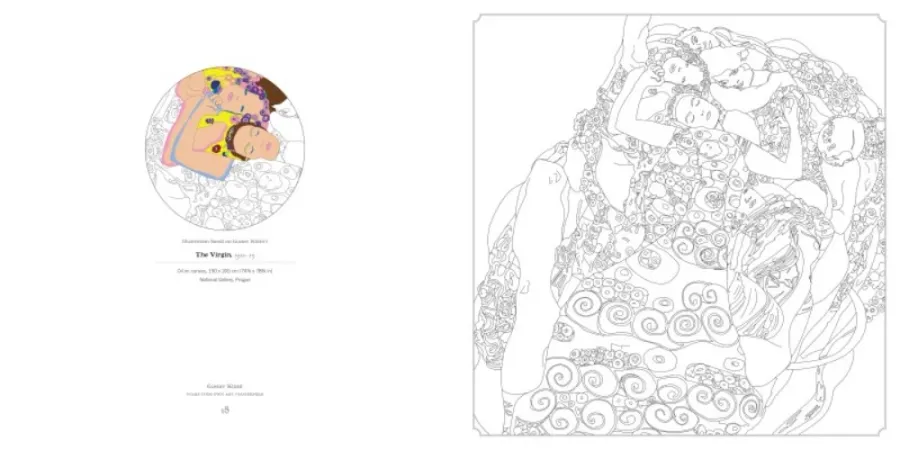 obrazek 3 Kolorowanka artystyczna Gustav Klimt - Flame Tree Publishing