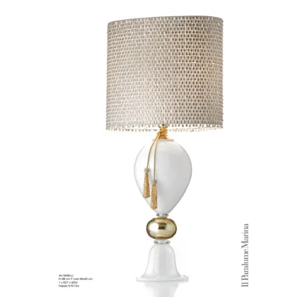 Picture Stylish table lamp made of Murano glass - Il Paralume Marina