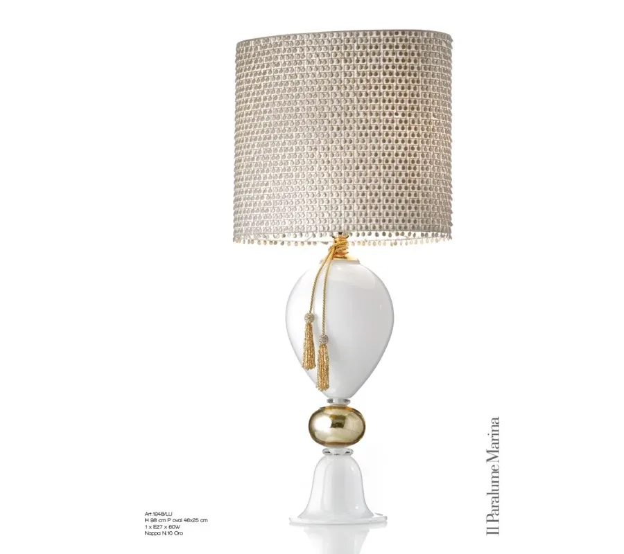 obrazek 1 Stylowa lampa stołowa wykonana ze szkła Murano – Il Paralume Marina