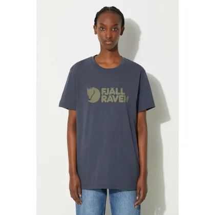 Zdjęcie Fjallraven t-shirt Fjällräven Logo kolor granatowy z nadrukiem F87310.560-560