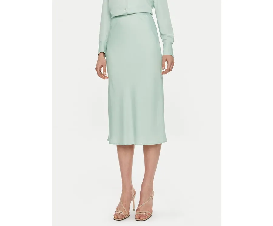 obrazek 1 Calvin Klein Spódnica midi Bias K20K203514 Zielony Regular Fit
