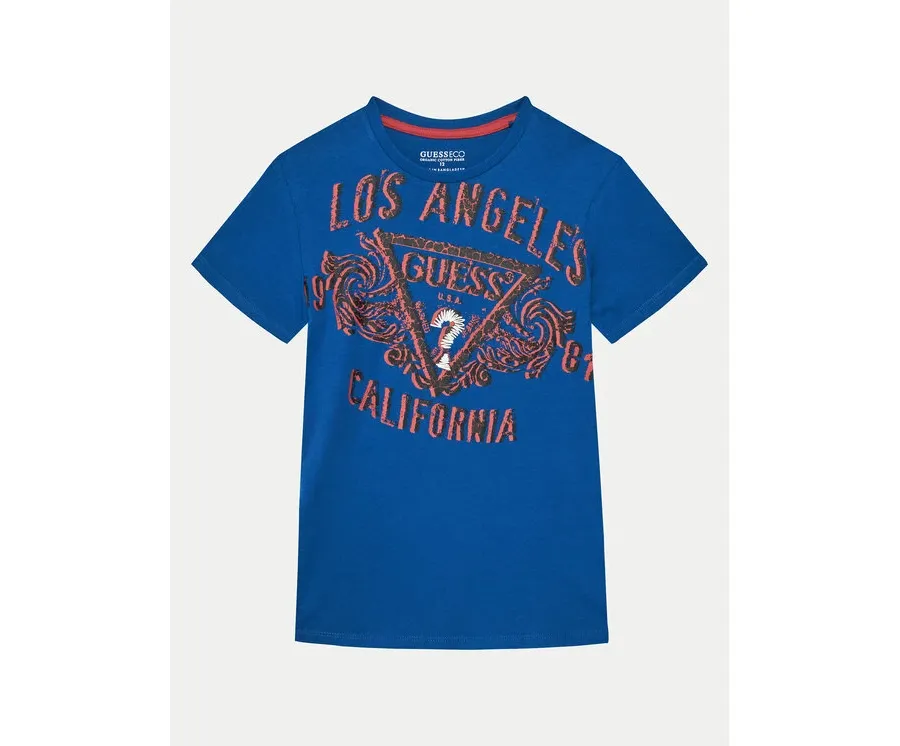 obrazek 1 Guess T-Shirt L5RI00 K8HM4 Niebieski Regular Fit