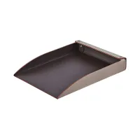 Picture Unique document tray A4 32х23хH4 cm made of cappuccino-colored leather