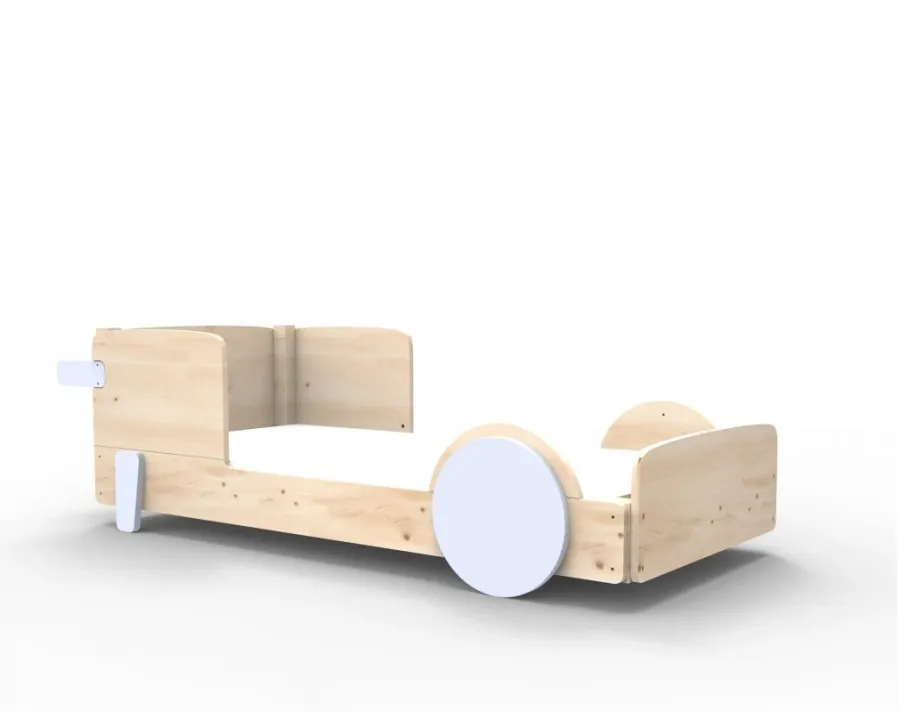 obrazek 4 Łóżko samochód z litego drewna Montessori - Mathy by Bols