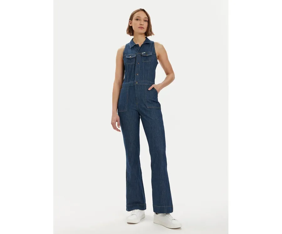 obrazek 1 Wrangler Kombinezon 112351045 Granatowy Slim Fit