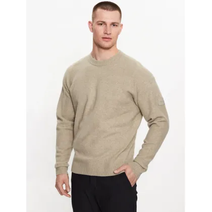 Zdjęcie Calvin Klein Sweter K10K110401 Beżowy Regular Fit
