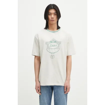 Zdjęcie Drôle de Monsieur t-shirt bawełniany Le T-Shirt Drule Cup męski kolor szary z nadrukiem G-TS234-CO165-GY