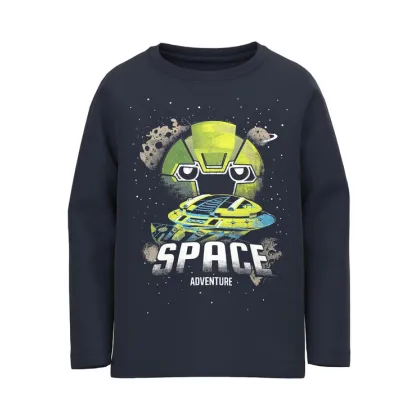 Zdjęcie NAME IT Bluzka 13218856 Granatowy Regular Fit