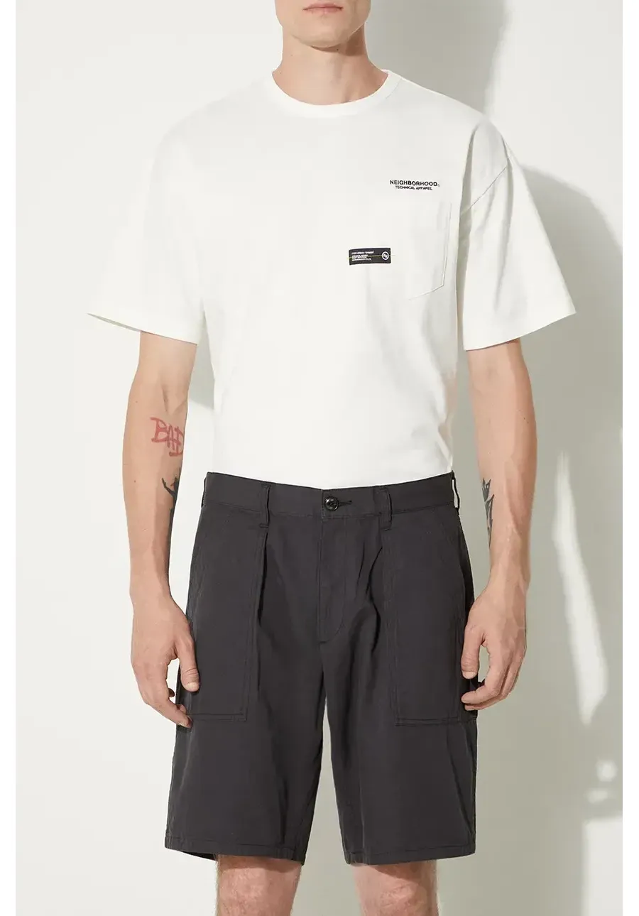 obrazek 1 NEIGHBORHOOD szorty Baker Short Pants męskie kolor czarny 241AQNH.PTM02