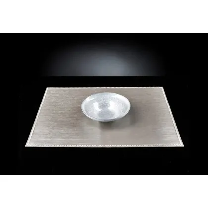 Zdjęcie Dekoracyjna misa ze szkła w srebrnym kolorze - Luxury Products