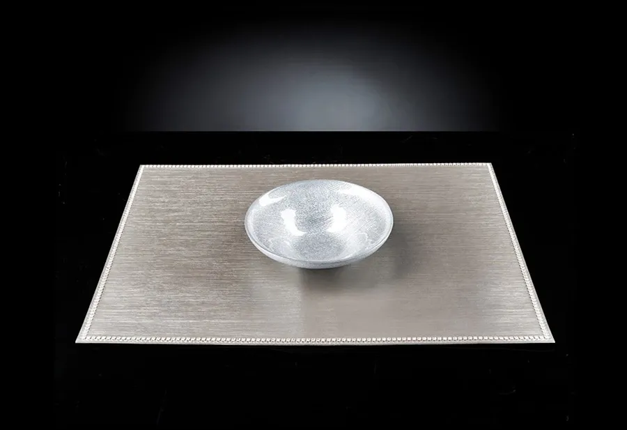 picture 1 Decorative glass bowl in silver color - Luxury Products
