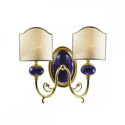 Zdjęcie Dwupunktowa lampa ścienna z kloszami H.31xL.33xP.19 cm