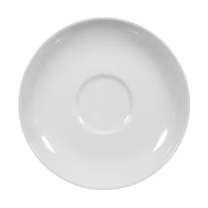 Zdjęcie Piękny stylowy porcelanowy biały spodek 14,5 cm kolekcja Rondo - Seltmann Weiden
