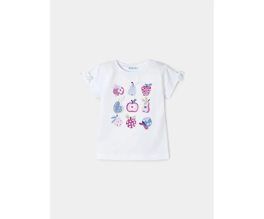 obrazek 1 Mayoral T-Shirt 3084 Biały Regular Fit