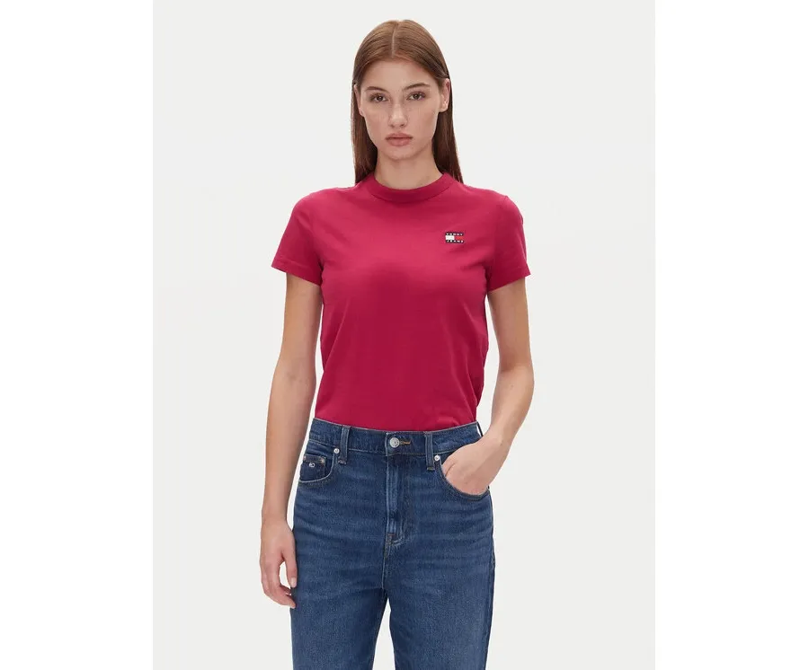 obrazek 1 Tommy Jeans T-Shirt Tjw Reg Badge Tee DW0DW20153 Różowy Regular Fit