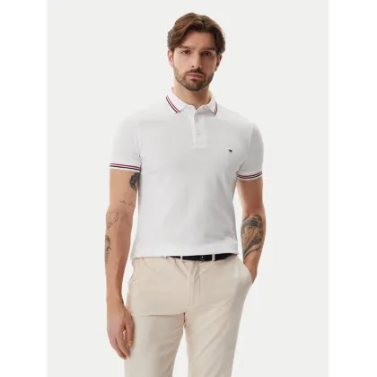 Zdjęcie Tommy Hilfiger Polo Tipped MW0MW37346 Biały Slim Fit