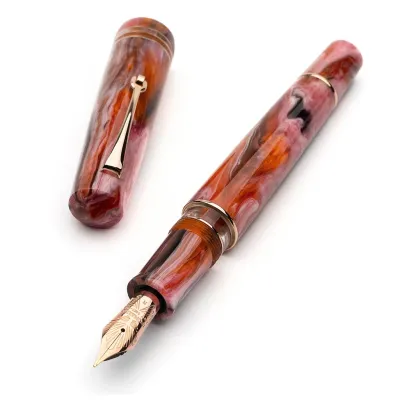 Zdjęcie Interesujące pióro wieczne ze złotą stalówką ,,Galattica - Nana rosa