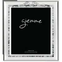Zdjęcie Stylowa srebrna ramka na zdjęcia 9х13 cm zdobiona motywem wstążki