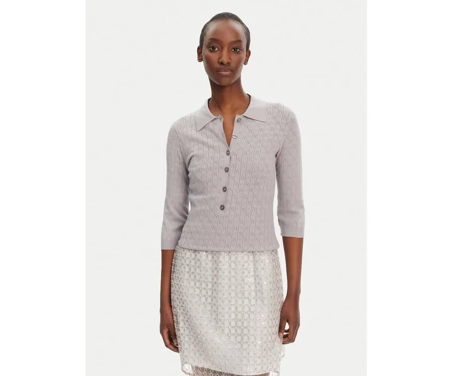 obrazek 1 ROTATE Sweter 113785039 Szary Slim Fit