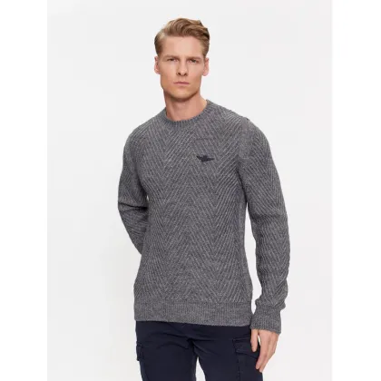 Zdjęcie Aeronautica Militare Sweter 232MA1457L509 Szary Regular Fit