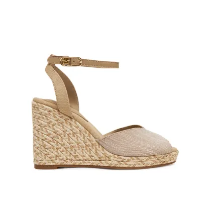 Zdjęcie Tommy Hilfiger Espadryle Chambray High Wedge Espadrille FW0FW08588 Beżowy