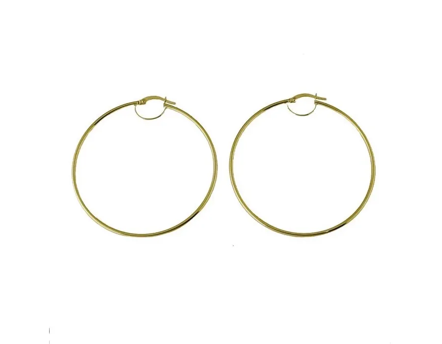 obrazek 1 Genialne damskie kolczyki włoskiego producenta 40 mm