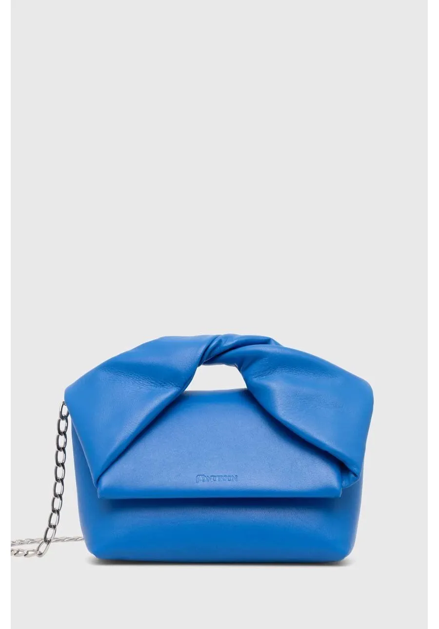 obrazek 1 JW Anderson torebka skórzana Midi Twister Bag kolor niebieski HB0595.LA0315.830
