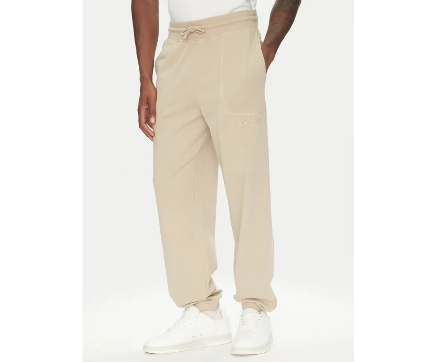obrazek 1 Guess Spodnie dresowe U5RB00 KCO31 Beżowy Regular Fit