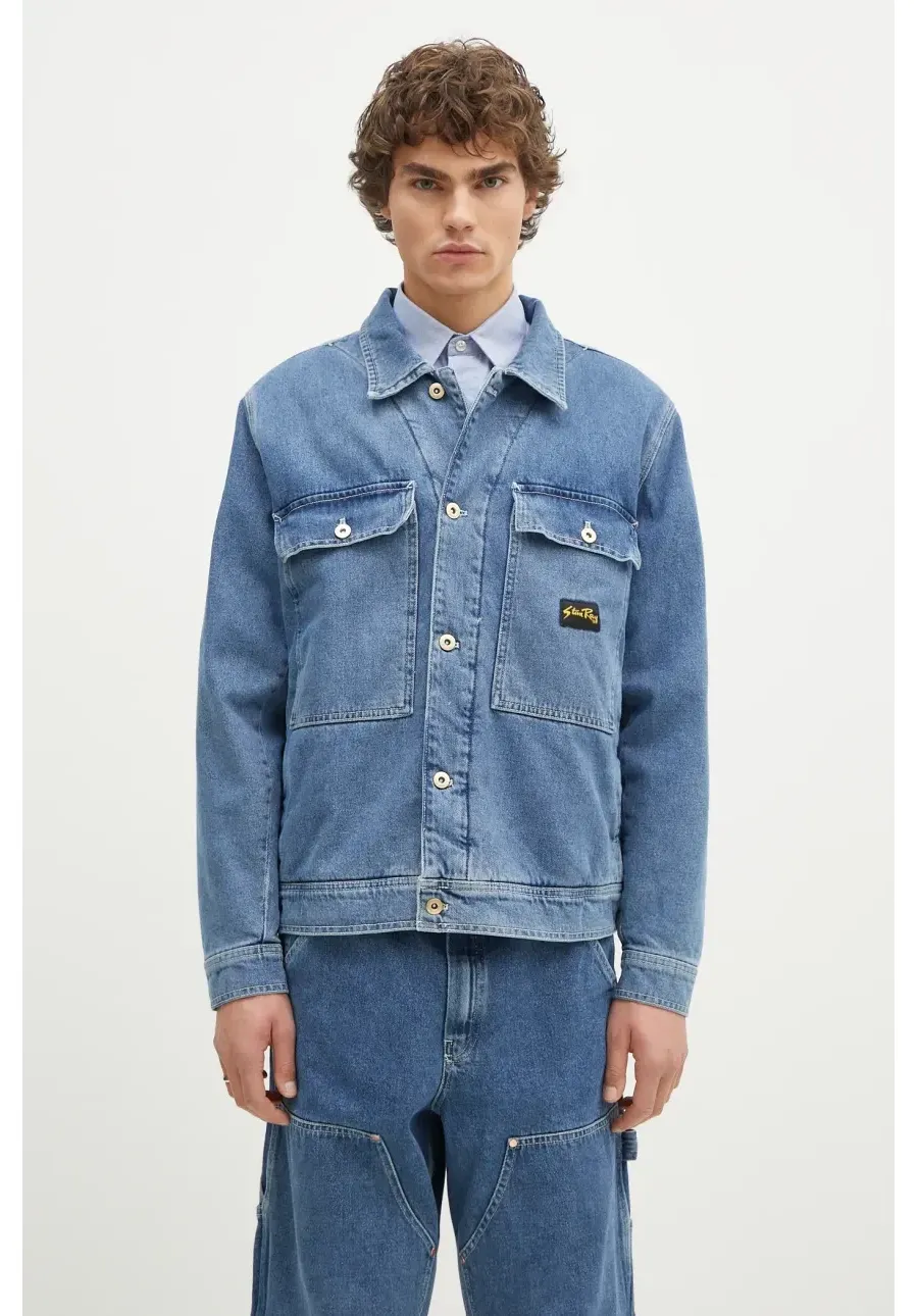 obrazek 1 Stan Ray kurtka jeansowa Trucker Jacket męska kolor niebieski przejściowa AW2404977