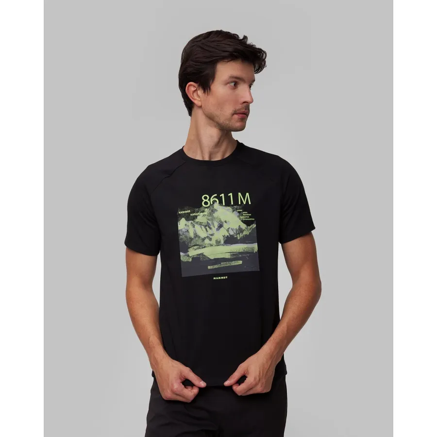 obrazek 1 T-shirt Męski Mammut Mountain K2 Czarny
