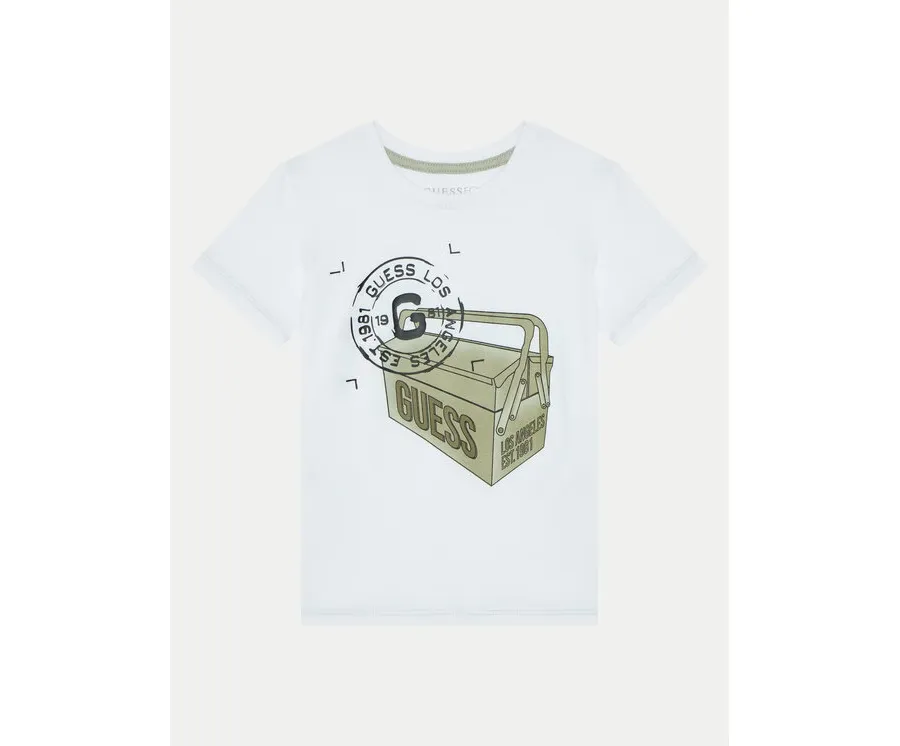 obrazek 1 Guess T-Shirt N5RI27 K8HM4 Biały Regular Fit