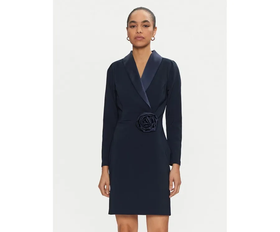 obrazek 1 Rinascimento Sukienka koktajlowa CFC0019793002 Granatowy Regular Fit