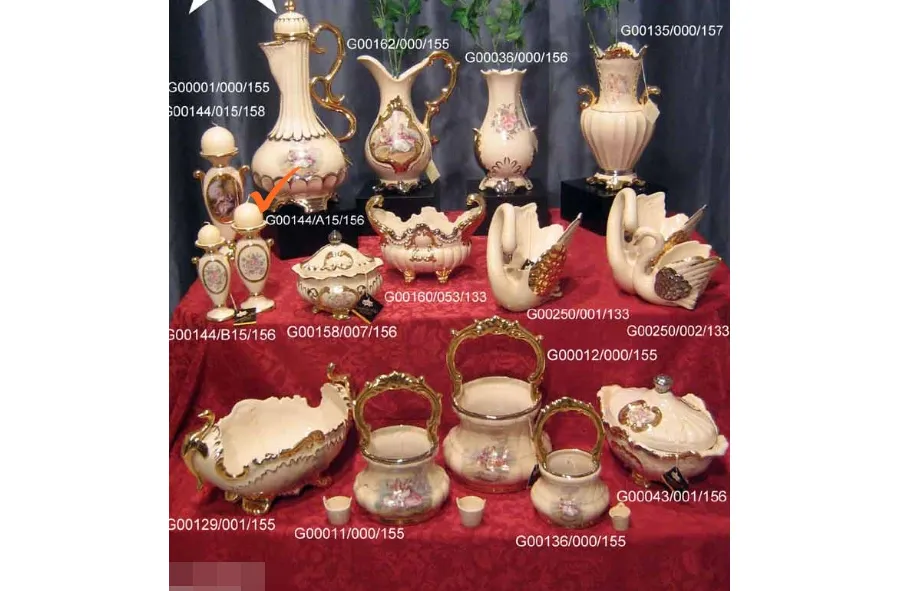 obrazek 1 Luksusowy świecznik do salonu z ceramiki